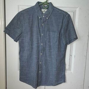 American Eagle Outfitters Seriously Soft Button Up Striped Shirt